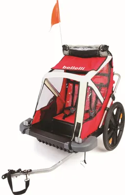 Obrázek produktu pro BELLELLI B-TRAVEL Dětský vozík za kolo, červený