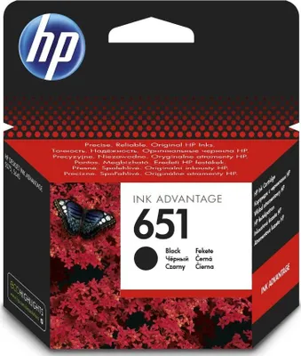 Produktbild von HP Tintenstrahl Kassette 651 black C2P10AE Original