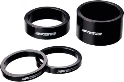 Produktbild von FSA Vorbauspacer Alu 1 1/8" 3 mm Schwarz - präzise Lenker-Feinanpassung