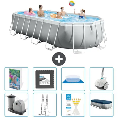 Immagine prodotto di Piscina ovale Prism Frame - 610x305x122 cm - 9 pezzi S610