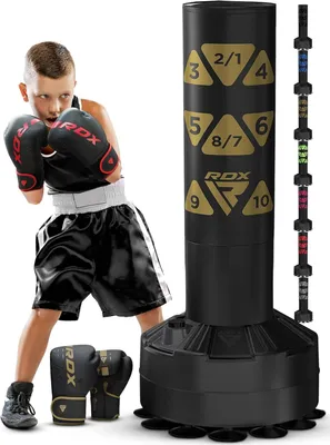 Produktbild von Standboxsack RDX freistehender Boxsack für Kinder, 4FT Boxsack mit Handschuhen