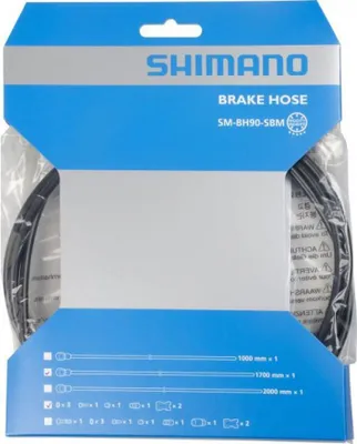 Produktbild von Shimano Bremsleitung XTR Banjo gerade SM-BH90-SBM 1700mm kürzbar schwarz