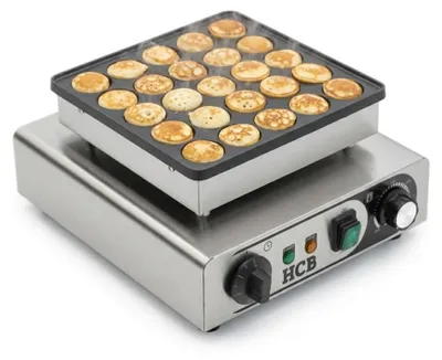Produktbild von HCB Poffertjesbakplaat - 25 dops - 230V - RVS - 8524