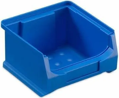 Produktbild von Blaue Sichtlagerbox 1.0 | HxBxT 6x10x10cm | 0,4 Liter | Sichtlagerbehälter, Sichtlagerkasten, Sichtlagerkastensortiment, Sortierbehälter