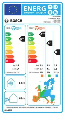 Zdjęcie produktu dla Klimatyzator z inwerterem Bosch Climate 3200i CL3200i-Set 26 WE