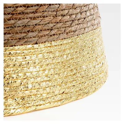 Produktbild von Weihnachtsbaumrock Ø50 x H26 cm – Weihnachtsbaumkorb aus Seegras – Gold