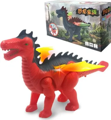 Zdjęcie produktu dla dinozaur na baterie ruch, światło, dźwięk 216x17x17 cm NT4816