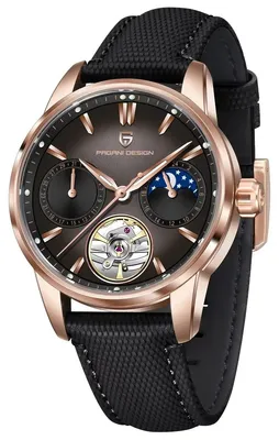 Produktbild von Herrenuhr Pagani Design Trouvaille, mechanisch, Schwarz / Roségold
