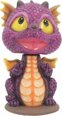 Produktbild von Drache lila Wackelkopf