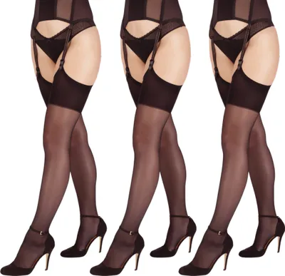 Produktbild von Giulia Strümpfe Segreto 20 Den (3er Set) Schwarz XS/S