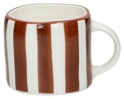 Immagine prodotto di Tazza da espresso Pomax Mykonos, in porcellana, color marrone ruggine, dimensioni: lunghezza 9,2 cm, larghezza 7 cm, altezza 6 cm