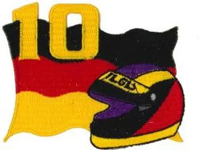 Produktbild von Aufnäher Patches Flagge Deutschland Helm 10 Gr. ca. 7,6 x 6,5 cm 05407