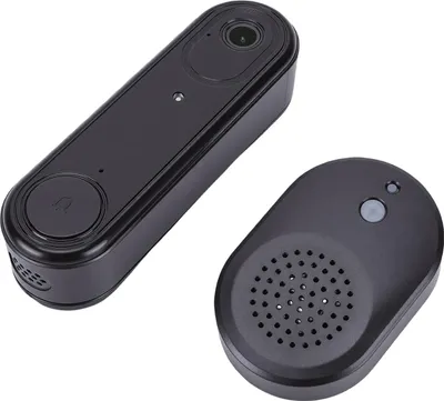 Produktbild von 720P-Funk-Video-Türklingelkamera mit KI-Personenerkennung, 2-Wege-Kommunikation, Nachtsicht, Cloud-Speicher, 2,4-GHz-WLAN, Batteriebetrieb und App