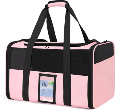 Produktbild von Tragbare Haustiertasche, atmungsaktive Haustiertasche, Outdoor-Tasche, Umhaengetasche, tragbare modische Haustiertragetasche fuer kleine Hunde Katzen