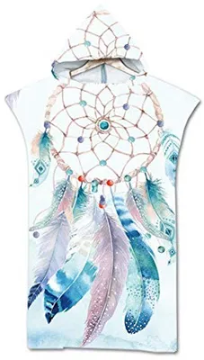 Schnell trocknender Mikrofaser Surf Poncho mit Kapuze für Erwachsene - Ideal für Strand und Schwimmbad