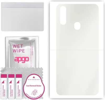 Produktbild von apgo Rückseite Schutzfolie, Matt, kompatibel mit ZTE Blade 10 Prime, Hinten Hydrogel-Displayschutzfolie mit Positionierhilfe, kratzfest, einfache Montage