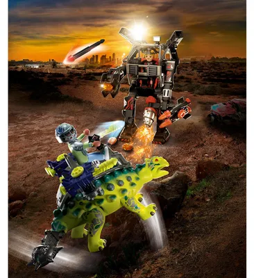Produktbild von PLAYMOBIL Dino Rise 70626 Saichania: Abwehr des Kampfläufers