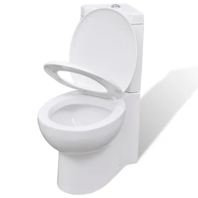 Produktbild von (Design 2026) Toilette für Ecke Keramik Weiß - HOMMIE 788127 - Hänge-WCs