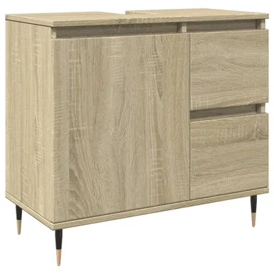 Produktbild von Badschrank Sonoma-Eiche 65x33x60 cm Holzwerkstoff