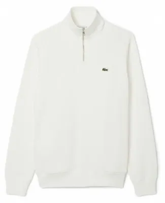 Immagine prodotto di Polo Del Marchio Lacoste Del Modello Sh1927 Half Zip Sweatshirts Bianco