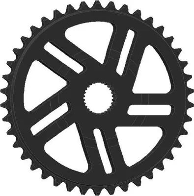 Produktbild von Esjot Kettenrad Bosch4 Cx Perf.Direct,Nw,42Z schwarz