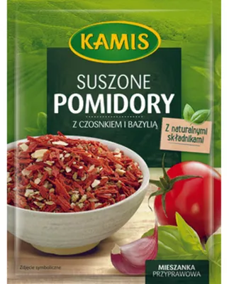 Zdjęcie produktu dla Kamis Mieszanka Przyprawowa Suszone Pomidory Z Czosnkiem I Bazylią 12 G