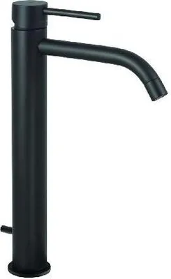 Produktbild von Paffoni Light - Waschtischarmatur mit Ablaufgarnitur, schwarz matt LIG085NO
