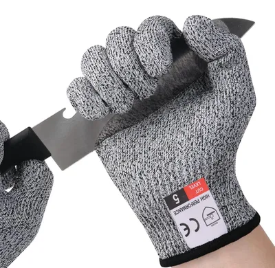 Productafbeelding van Snijbestendige handschoenen snijbeschermingshandschoenen - Keuken - Polyethyleenvezel - CE En388 klasse 5 - 1 paar - Voor keuken en tuin