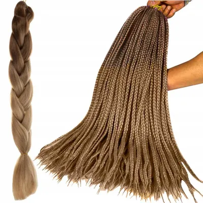 Obrázok produktu pre Soulima 23579 Vlasy Kanelové syntetické Copánky ombre blond