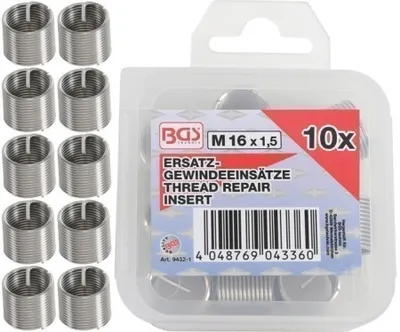 Produktbild von BGS 9432-1 Ersatz-Gewindeeinsätze, M16 x 1,5 mm, 5 -tlg.