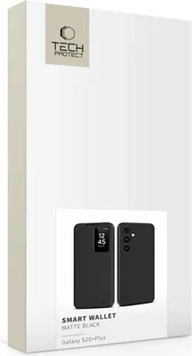 Image de Étui à rabat pour téléphone portable Galaxy S25 Plus, Tech-Protect Smart Wallet, noir