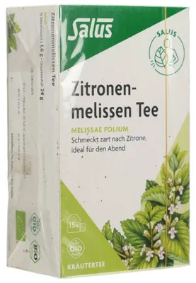 Produktbild von ZITRONENMELISSEN Tee Melissae herba Salus Fbtl. 15St PZN 09002325