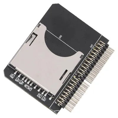 Image de Adaptateur de carte mémoire SDHC, SDXC et MMC vers disque dur d'ordinateur portable (port PATA mâle 44 broches)