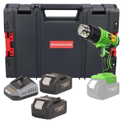 Productafbeelding van Procraft PH24bb accu-heteluchtpistool 20 V 50 - 550 °C + 2x accu 4,0 Ah + oplader + RHINO-gereedschapskoffer