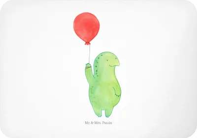 Produktbild von Mr. & Mrs. Panda magnet Schildkröte Luftballon - Weiß - Geschenk, whiteboardmagnet, haftmagnet, Jahrmarkt, Ballon, Kühlschrankmagnet, Motivationsspruch, Schildkröten