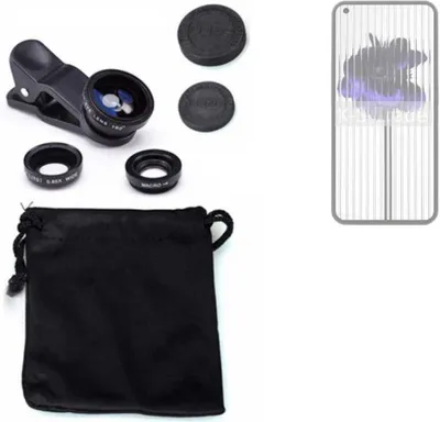 Produktbild von K-S-Trade Smartphone Kamera Linsen Set Kompatibel mit Nothing 1 3in1 Clip-On Kamera Adapter Macro Weitwinkel FishEye Fischauge Objektiv Linse