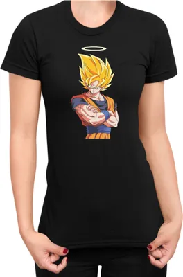 Obrázok produktu pre Dámske Tričko Dragon Anime Manga Ball Z Goku 31, Lady M / čierna