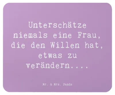 Produktbild von Mr. & Mrs. Panda Mauspad Spruch Hoffnung Veränderung - Lavendeltraum - Geschenk, Mouse Pad, Mousepad, Motivation, Frauenstärke, Inspiration, laptop, computer, Zitat, Mut