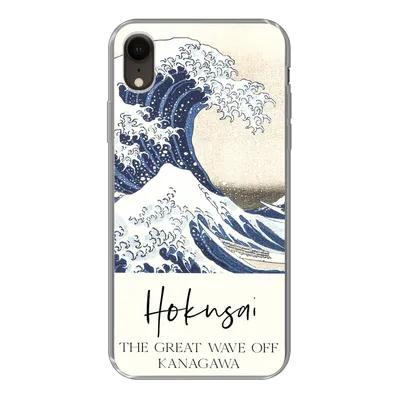 Produktbild von MuchoWow® Handyhülle Schutzhülle Hülle für iPhone XR Die große Welle von Kanagawa - Katsushika Hokusai Silikon Softcase Handy Hülle - Schutzdeckel