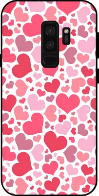 Produktbild von Smartphonica Telefon Fall geeignet für Samsung Galaxy S9 Plus mit Herzen drucken - Herzen Design TPU Backcover Fall - Kinder Fall mit Herzen Design