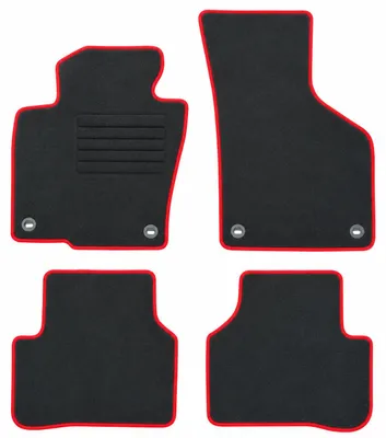Produktbild von Fußmatten-Set für VW Passat 3C B6, 03/2005-12/2006, 4-teilig, Schwarz