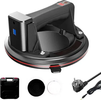 Immagine prodotto di Aspiratore per piastrelle, portata 200 kg, display intelligente, nero 1 pezzo