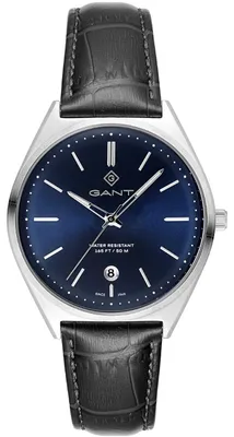 Image de Montre pour homme GANT à quartz, noir / argent / bleu, taille unique, 41 mm, G201001, G201002, G201003