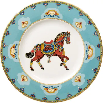 Image de Villeroy & Boch Samarkand Aigue-marine Assiette à petit-déjeuner / Assiette à gâteau 22cm