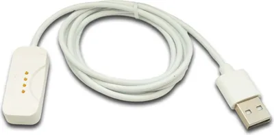 Produktbild von USB 2.0 Kabel 100 cm Ladekabel für OnePlus Watch 2 Smartwatch in Weiß