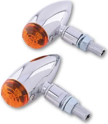 Obrázek produktu pro SHIN YO Micro-Bullet žárovka blinkry chrom / čočka oranžová (pár), přední a zadní