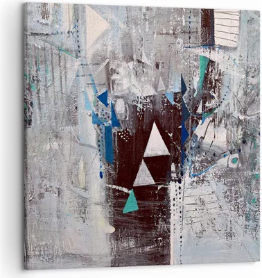 Produktbild von Bild auf Leinwand - Leinwandbild - Abstraktion modern - 50x50cm - Wand Bild - Wanddeko - Wandbilder - Leinwanddruck - Bilder - Kunstdruck - Wanddekoration - Leinwand bilder - Wandkunst - AC50x50-4006