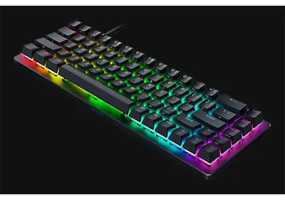 Obrázek produktu pro Razer Huntsman V3 HE Magnetic Mini 65% 8KHz, Kabel, USB, Magnetický spínač kláves, QWERTY, RGB LED, Černá