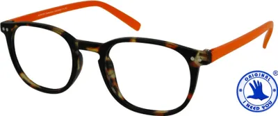 Image de Lunettes de lecture avec étui Junior Selection Havanna-Orange (+ 2,5 dpt)