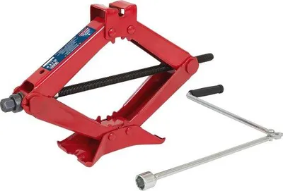 Produktbild von Famanu Scherenwagenheber 1 Tonne - Ideal für Fahrzeugwartung und Reifenwechsel